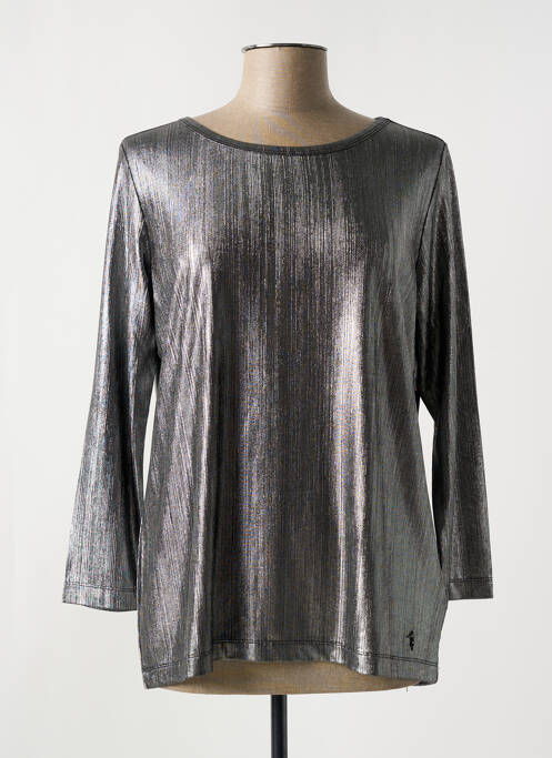 Top argintiu TRUSSARDI JEANS femeie