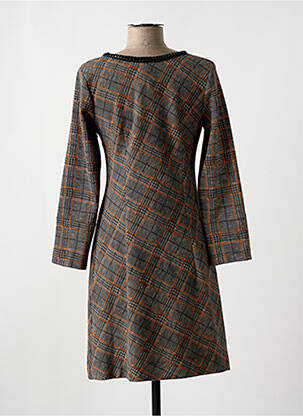 Rochie midi mâneci lungi mâneci lungi portocalie LO! LES FILLES femeie