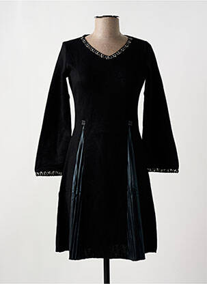 Rochie scurtă mâneci lungi mâneci lungi negru LO! LES FILLES femeie