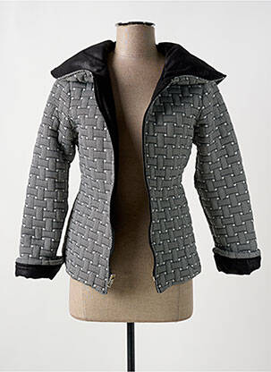 Jachete casual guler rotund negru LO! LES FILLES femeie