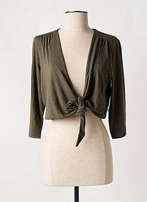 Vestă cu mâneci lungi verde OLSEN femeie