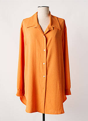 Tunică mâneci lungi portocaliu QUATRE VINGT JOURS femeie