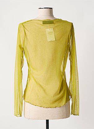 Top elasticitate mâneci lungi verde ATLANTA femeie