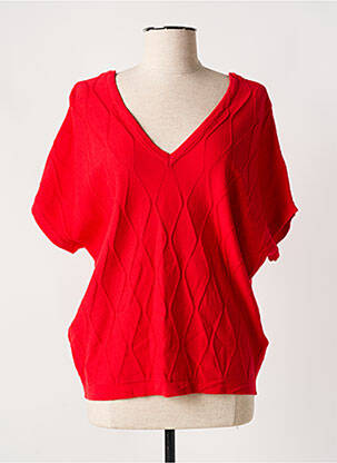 Pulover roșu MARBLE femeie