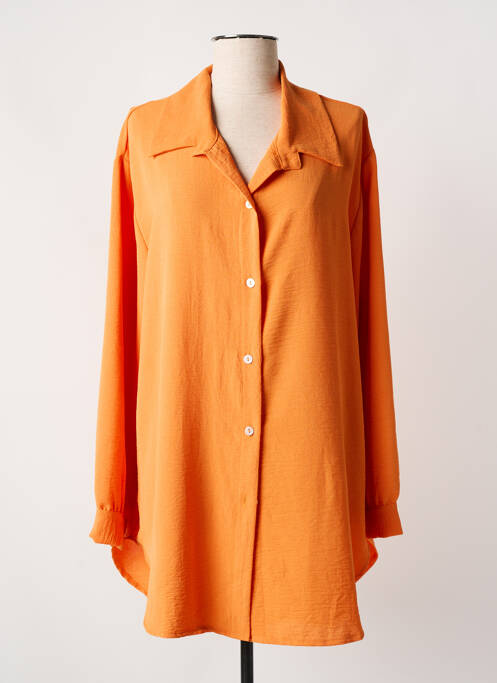 Tunică mâneci lungi portocaliu QUATRE VINGT JOURS femeie