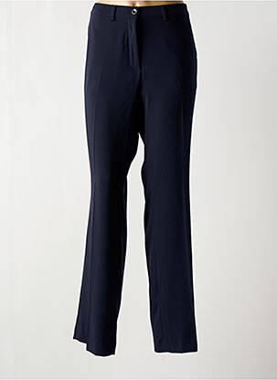 Pantalon drept țesătură crep talie înaltă albastru LCDN femeie
