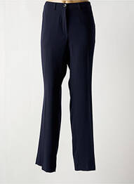 Pantalon drept țesătură crep talie înaltă albastru LCDN femme