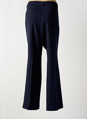 Pantalon drept țesătură crep talie înaltă albastru LCDN femeie
