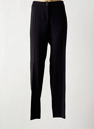 Pantalon drept talie cu cleme mărime normală negru PAZ TORRAS femeie