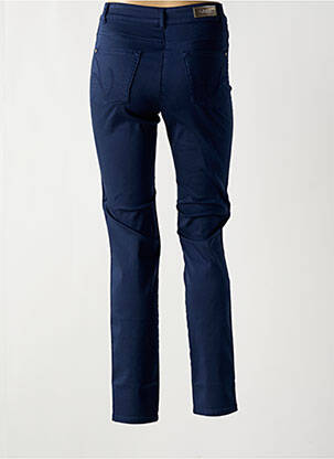 Pantalon slim țesătură poplin mărime normală albastru OLSEN femeie