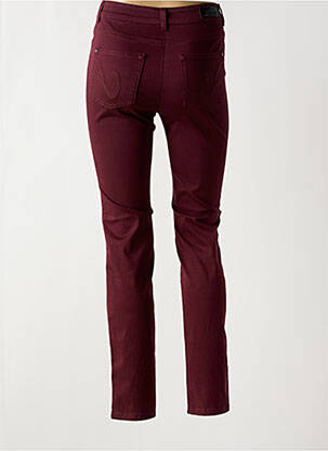 Pantalon slim țesătură poplin mărime normală roșu OLSEN femeie
