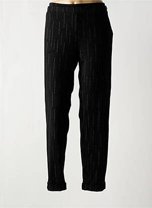 Pantalon drept elasticitate talie înaltă negru PAZ TORRAS femeie