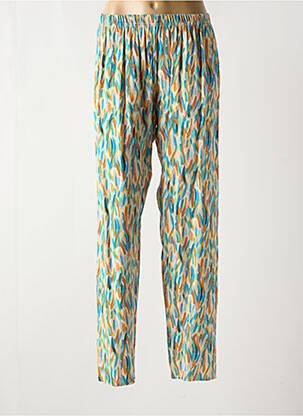 Pantalon drept albastru QUATRE VINGT JOURS femeie