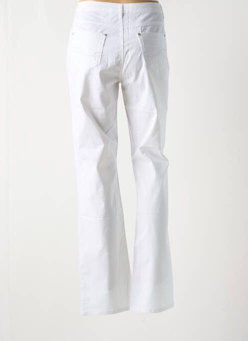 Pantalon drept alb YOULINE femeie