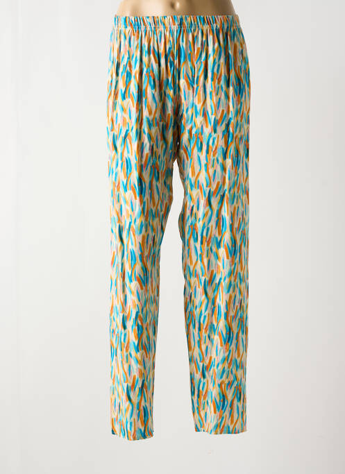 Pantalon drept albastru QUATRE VINGT JOURS femeie