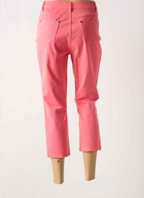 Pantalon trei sferturi roz MARBLE femeie