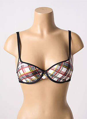 Sutien efect material satinat top sutien modelat alb PASSIONATA femeie