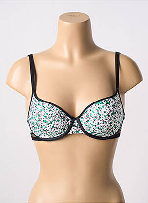 Sutien efect material satinat top sutien modelat alb PASSIONATA femeie