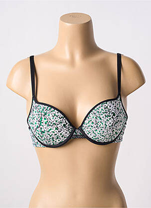 Sutien efect material satinat top sutien push-up alb PASSIONATA femeie