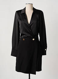 Rochie scurtă mâneci lungi mâneci lungi negru PDK femeie