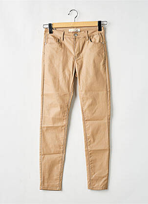 Blugi cu croială slim bej R.DISPLAY femeie