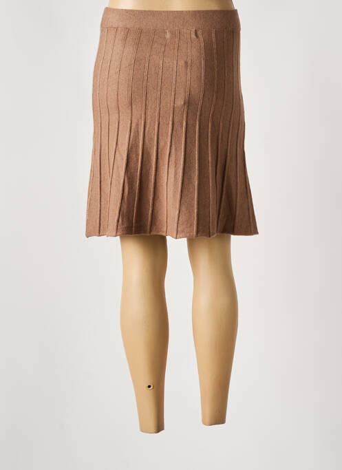 Fustă scurtă maro CTN COLLECTION femeie