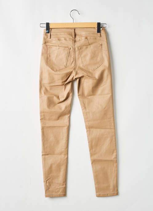 Blugi cu croială slim bej R.DISPLAY femeie