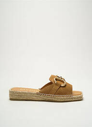 Espadrile nubuc toc plat până la 3 cm maro MAYPOL femme