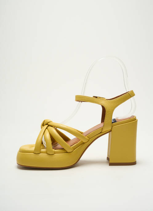 Sandale/Pantofi decupați galben ANGEL ALARCON femeie