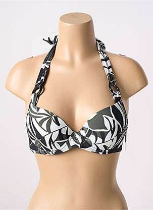 Sutien de costum de baie bretele elastice top sutien push-up verde AUBADE femeie