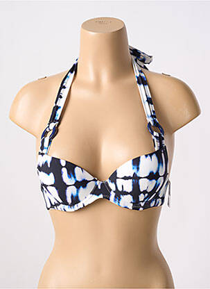 Sutien de costum de baie bretele elastice top sutien push-up albastru AUBADE femeie