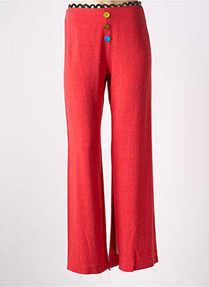 Pantalon evazat roșu LOLESFILLES femeie