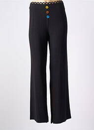 Pantalon evazat talie joasă talie joasă negru LO! LES FILLES femeie
