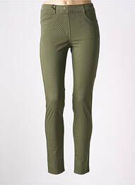 Jegging țesătură poplin mărime normală verde EAST DRIVE femme