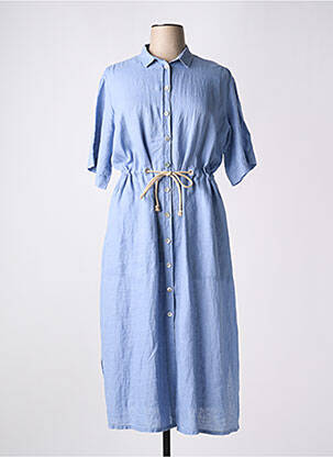 Rochie lungă albastru MAT DE MISAINE femeie