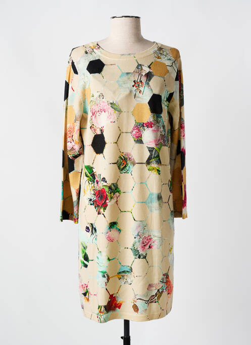 Rochie midi bej JEI'S BY LETIZIA DENARO femeie