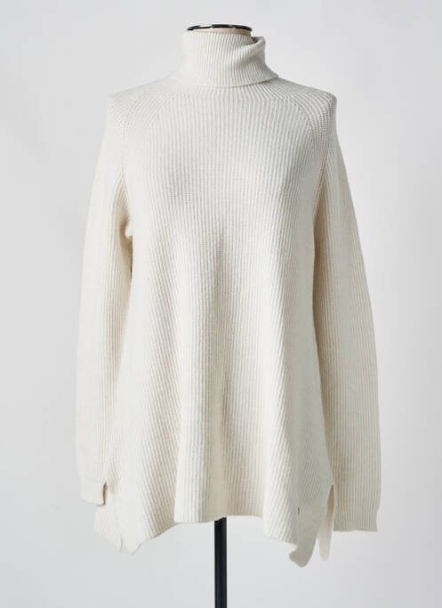 Pulover cu guler înalt bej LOLITTA femeie