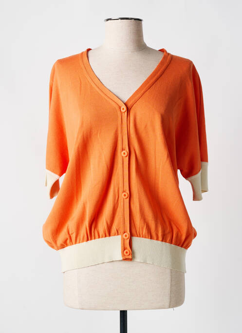 Vestă cu mâneci scurte portocaliu DEVERNOIS femeie