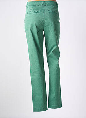 Pantalon chino țesătură poplin talie înaltă verde ESPRIT femeie