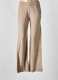 Pantalon larg buzunare mărime normală bej MAJESTIC FILATURES femeie