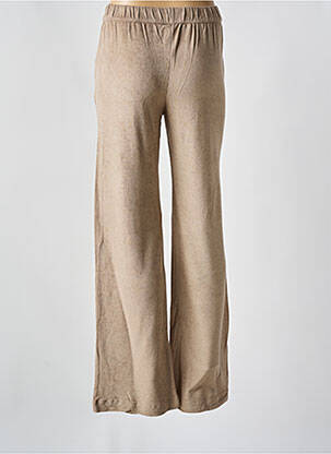 Pantalon larg buzunare mărime normală bej MAJESTIC FILATURES femeie