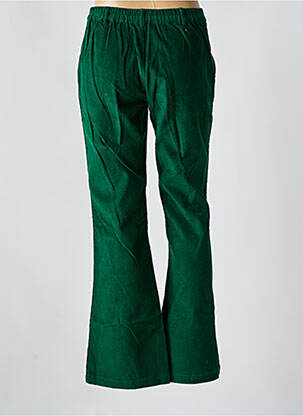 Pantalon larg închidere cu fermoar sub clapetă cu nasturi mărime normală verde STORIATIPIC femeie