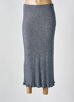 Fustă lungă albastru MAJESTIC FILATURES femeie