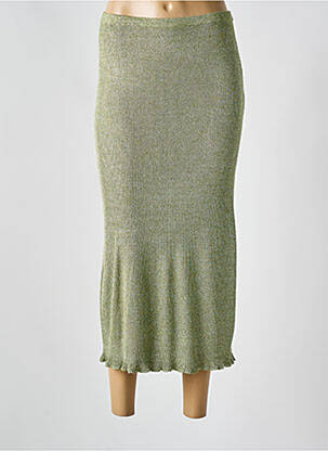 Fustă lungă verde MAJESTIC FILATURES femeie