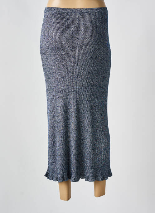 Fustă lungă albastru MAJESTIC FILATURES femeie