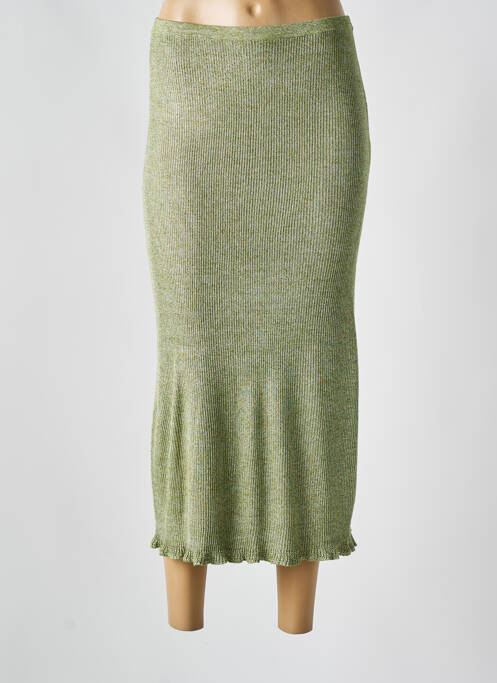 Fustă lungă verde MAJESTIC FILATURES femeie