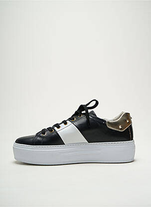 Adidași material neted toc de 4 la 6 cm negru NERO GIARDINI femeie