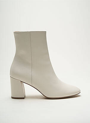 Botine/ghete material neted toc de 4 la 6 cm alb HOGL femeie