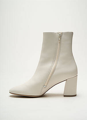 Botine/ghete material neted toc de 4 la 6 cm alb HOGL femeie