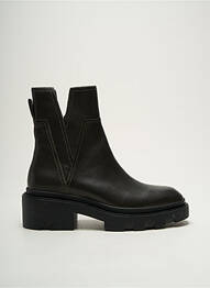 Botine/ghete material neted toc de 4 la 6 cm gri ASH femme
